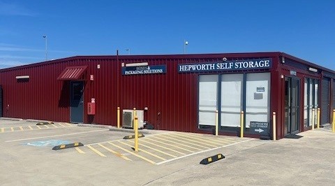 Exterior of Hepworth Self Storage and packaging facility, featuring professional certification and compliance standards